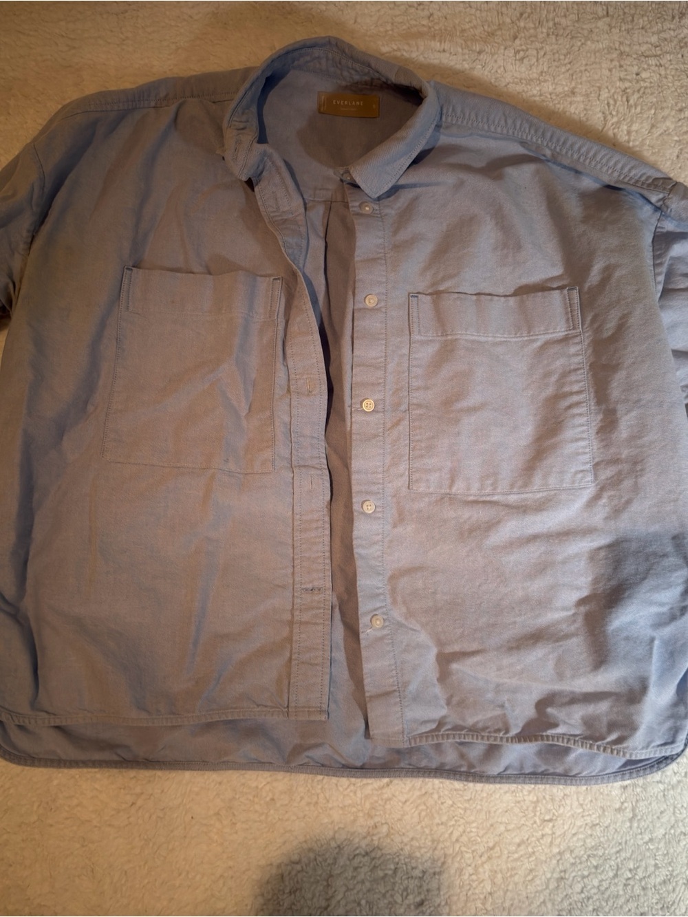 Everlane Light Blue Button-Up Pocket Shirt